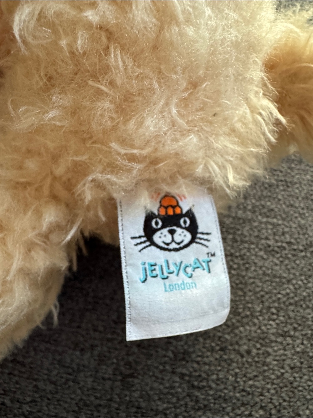 Jellycat "I am Medium Angora Puppy" Dog Plush Stuffed Animal Retired Tan Beige - Picture 7 of 10